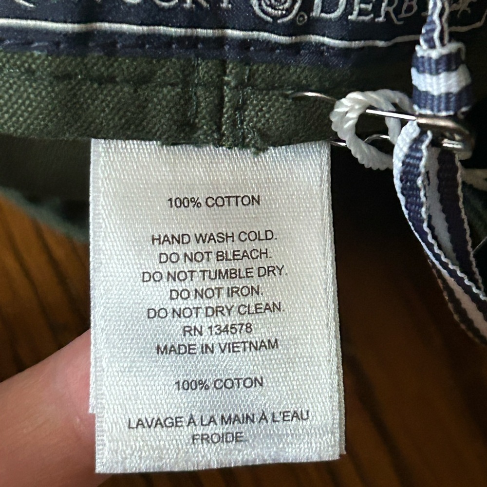 Vineyard Vines Hunter Green Bucket Hat w Dollar Signs - Picture 9 of 14